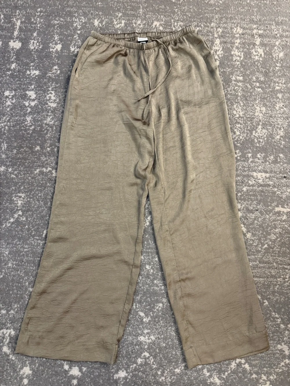 a new day Olive-Taupe Wide Leg Drawstring Pants - Picture 1 of 4